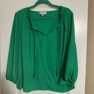 Gibson Latimer Emerald Green Blouse